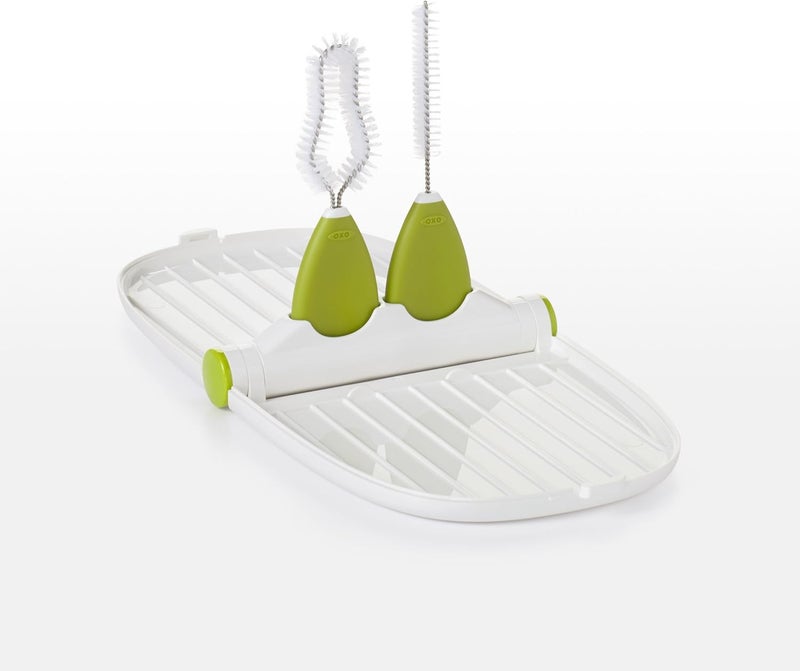 OXO Tot Breast Pump Parts Drying Rack with Brushes - Image 2