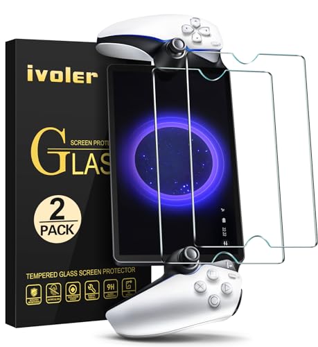 ivoler 2-Pack Screen Protector Tempered Glass for PlayStation Portal Remote Player 8 inch 2023, Transparent HD Clear Anti-Scratch Screen Protector for PlayStation PS Portal Remote Player 8.0'' - Image 1