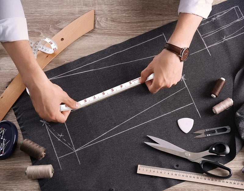 FREEMANS TT1513 Double Sided 15m60 Inches Soft Tailor Measurement Tape for Home Use Tailoring Fiberglass Tailor Measuring Tape Inch Tape for DIY Pack of 20 - Image 5