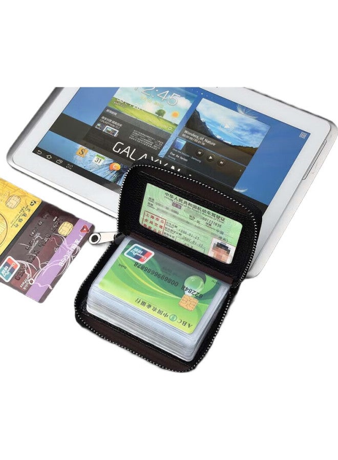 Jevi Card Holder For Men And Women, Elegant And Fashionable, Compact With Multiple Card Slots, Large Capacity, Ultra-Thin, Id Holder, Bank Card Case, Anti-Magnetic - Image 3