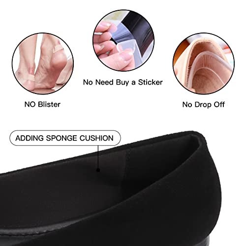 MUSSHOE Flat Shoes Women Pointed Toe Comfortable Slip on Women's Flats, Black Suede 7 - Image 2