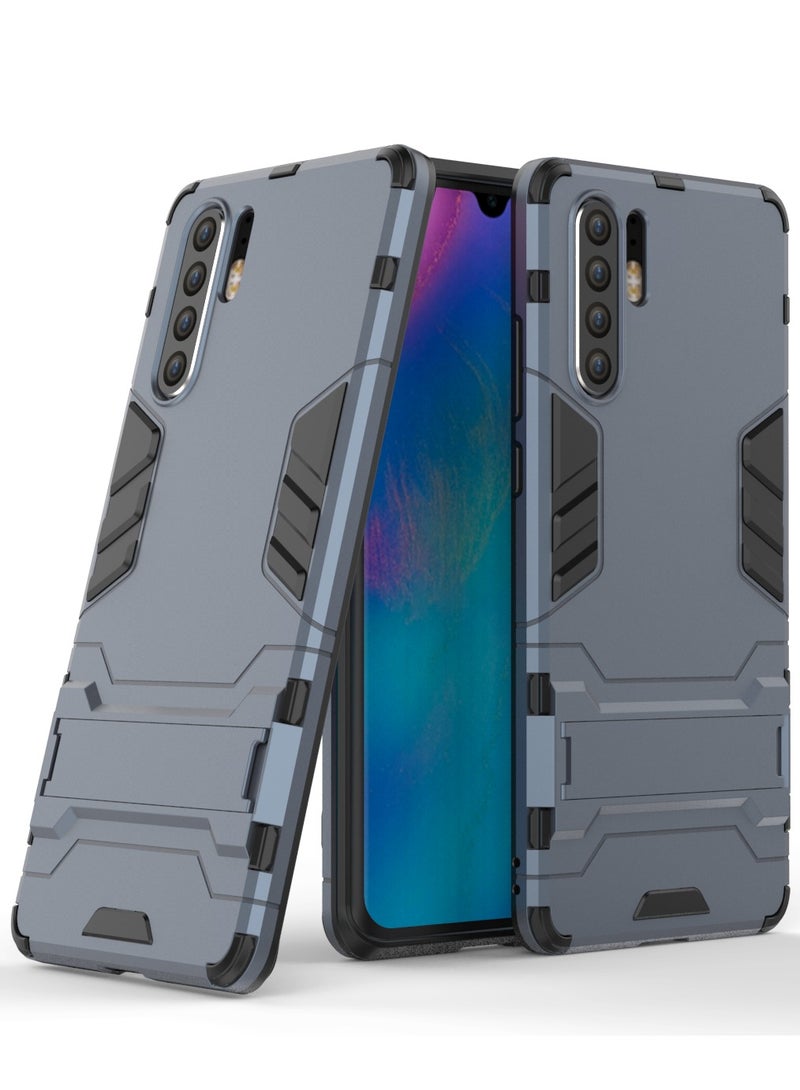 جراب حمايه مقاوم للصدمات مع مسند في الظهر متوافق مع P30 Pro ( ازرق ) - Image 2