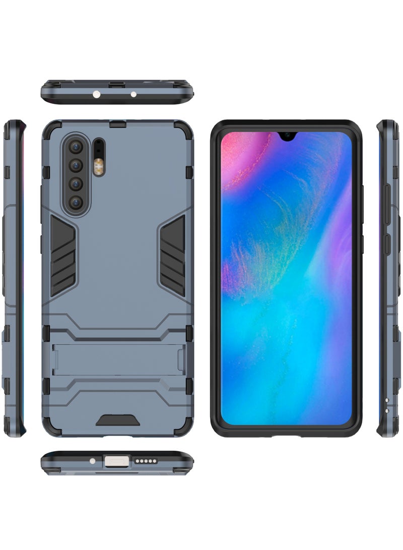 جراب حمايه مقاوم للصدمات مع مسند في الظهر متوافق مع P30 Pro ( ازرق ) - Image 4