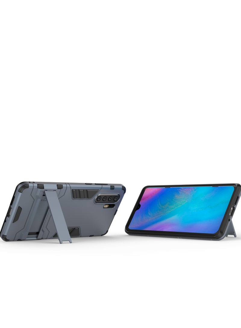 جراب حمايه مقاوم للصدمات مع مسند في الظهر متوافق مع P30 Pro ( ازرق ) - Image 3