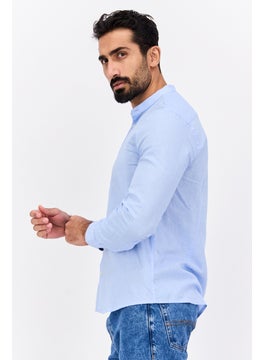 Men Regular Fit Solid Long Sleeves Casual Shirt, Light Blue - pzsku/Z78B8EAF69E443592ACD8Z/45/_/1740495019/e9687f00-d2e7-416d-b392-b09a74d7d524