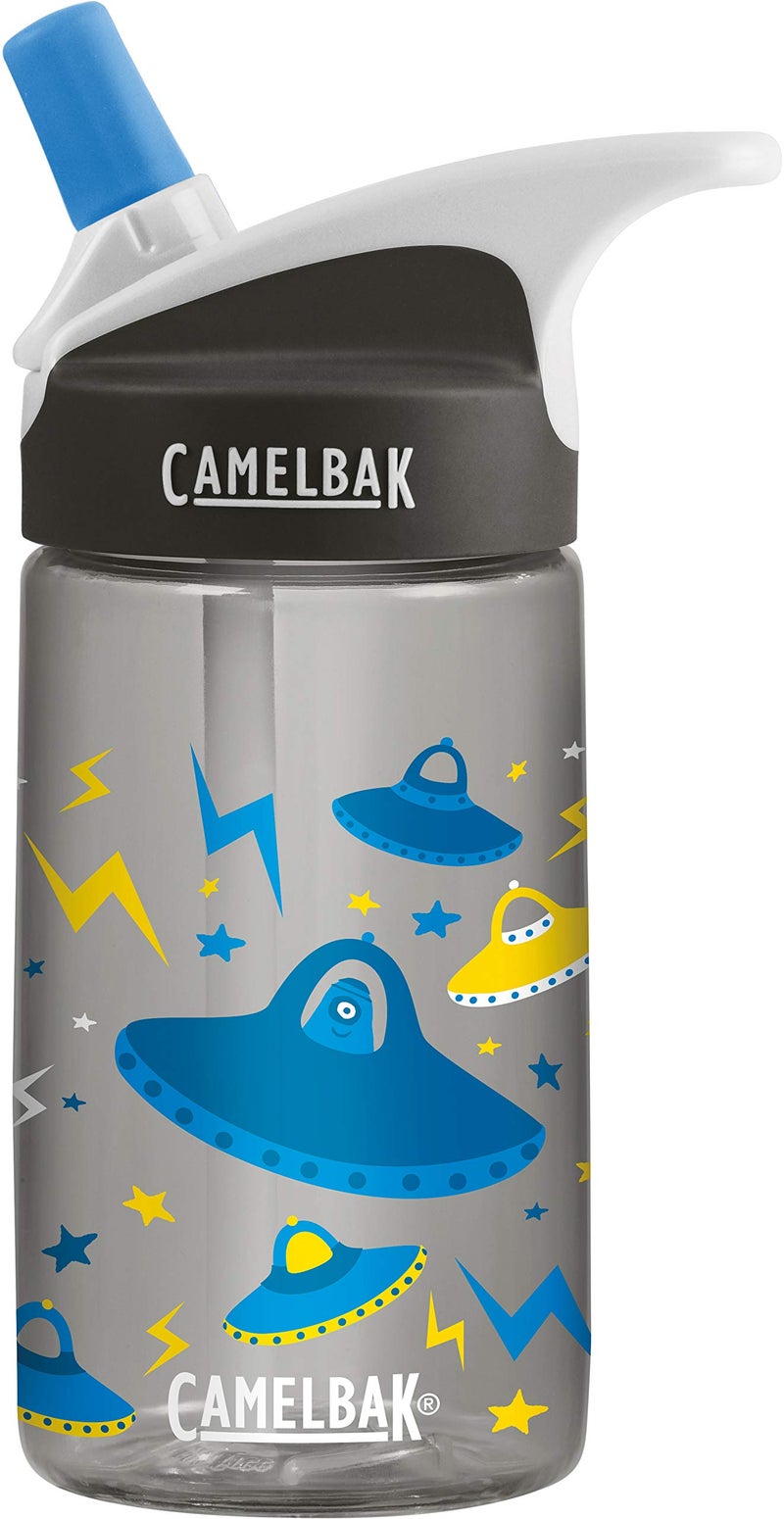 CamelBak Eddy Kids BPA Free Water Bottle 12 oz, Glitter UFOs - Image 1