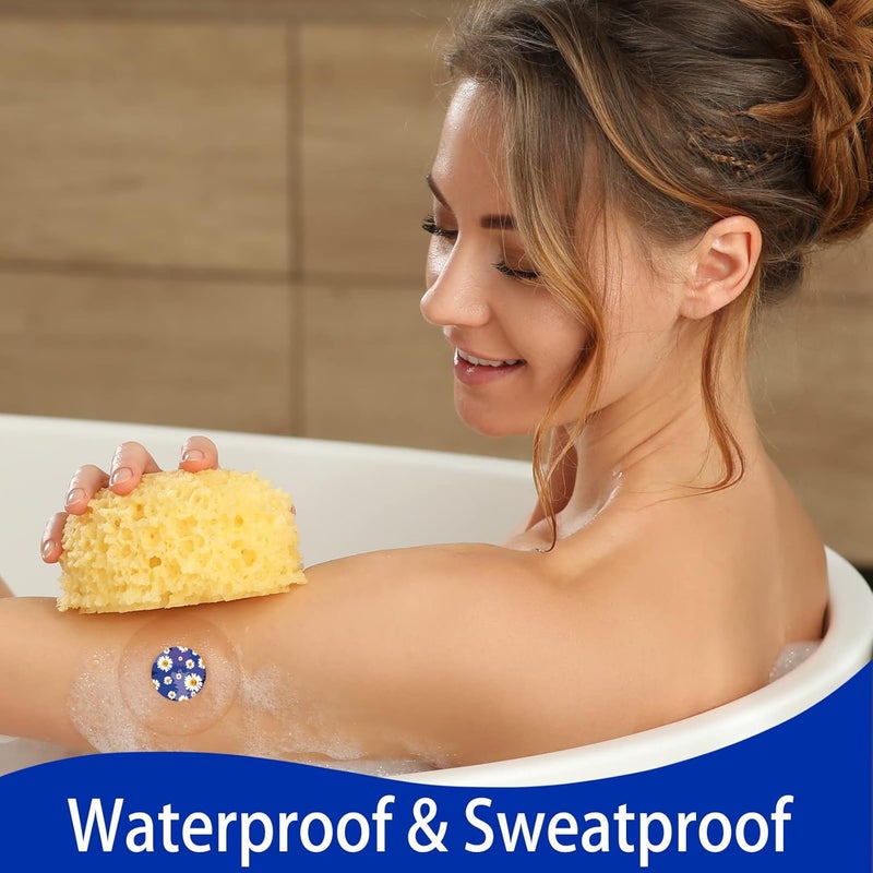 HONYOU 40Pack Libre 3 Plus Sensor Covers Waterproof Freestyle Sensor Stickers Sets Adhesive Patches CGM Tape Hypoallergenic LatexFree 14 Days Long Stay - Image 3