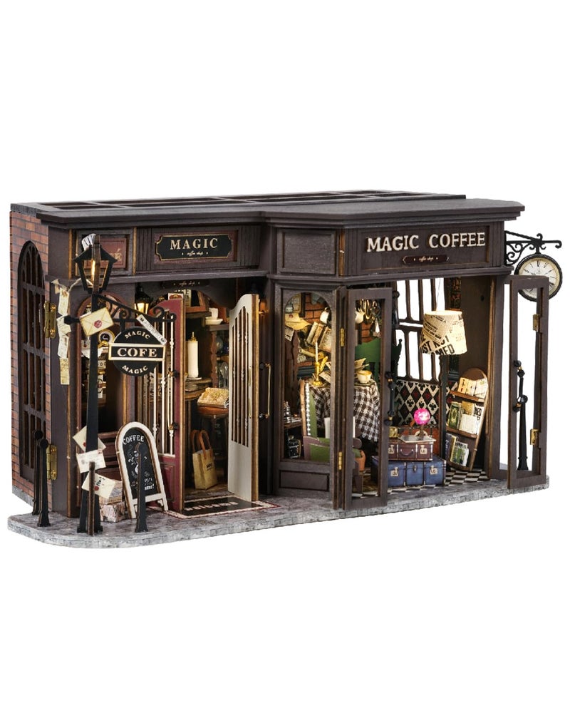 CUTEBEE Dollhouse Miniature with Furniture, DIY Wooden Dollhouse Kit Plus Dust Proof, Creative Room Idea - Image 1