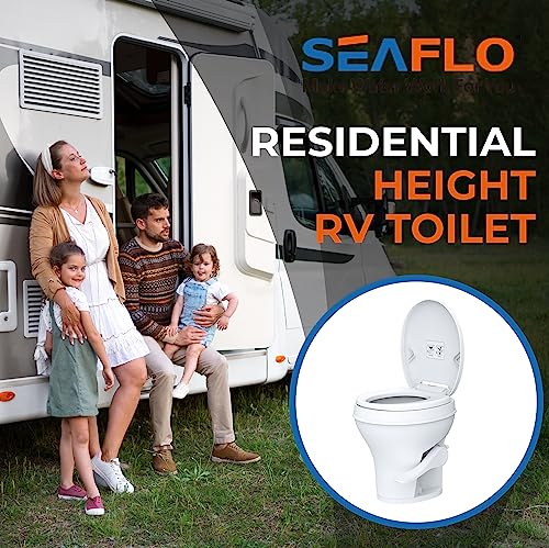 SEAFLO Residential Height RV Toilet - Image 2