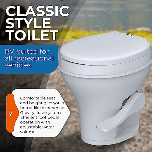 SEAFLO Residential Height RV Toilet - Image 4