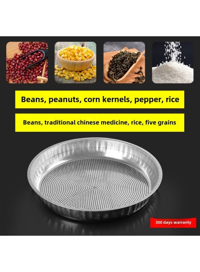 Sieve Stainless Steel Screen Dustpan Drying Screen Rice Sieve Sand Gardening Sieve Soil Sieve Grain Grain Filter-Specifications:Stainless Steel 53cm Disc Height 7cm - Non-porous - Image 5