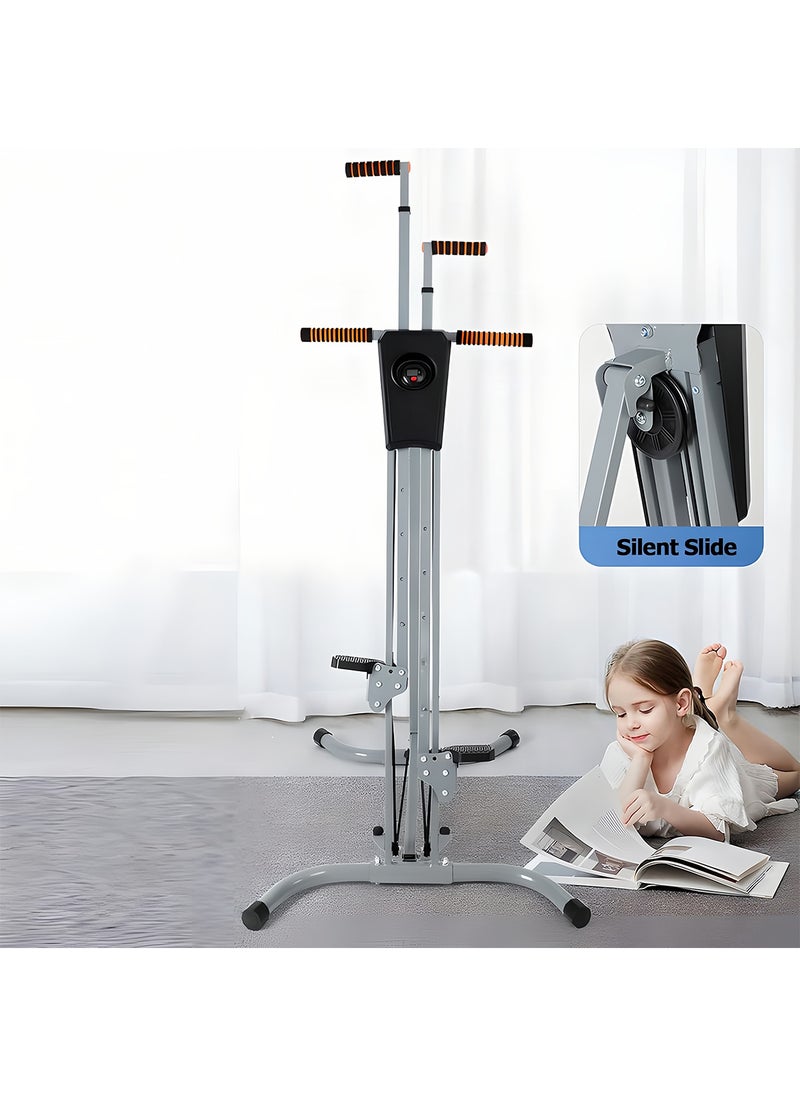 ETG Folding Adjustable Step Machine Vertical Climber Exercise Fitness Equipment for Home Gym Cardio Climbing System - Image 4