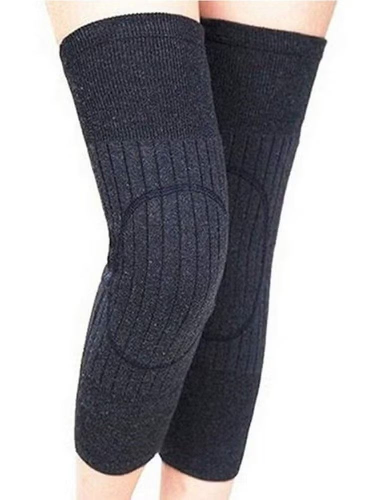 Unisex Winter Warm Thicken Cashmere Wool Knee Brace Support Pads Leg Warmers Thin Knee Sleeves for Men and Women Sports and Daily Wear - Image 1