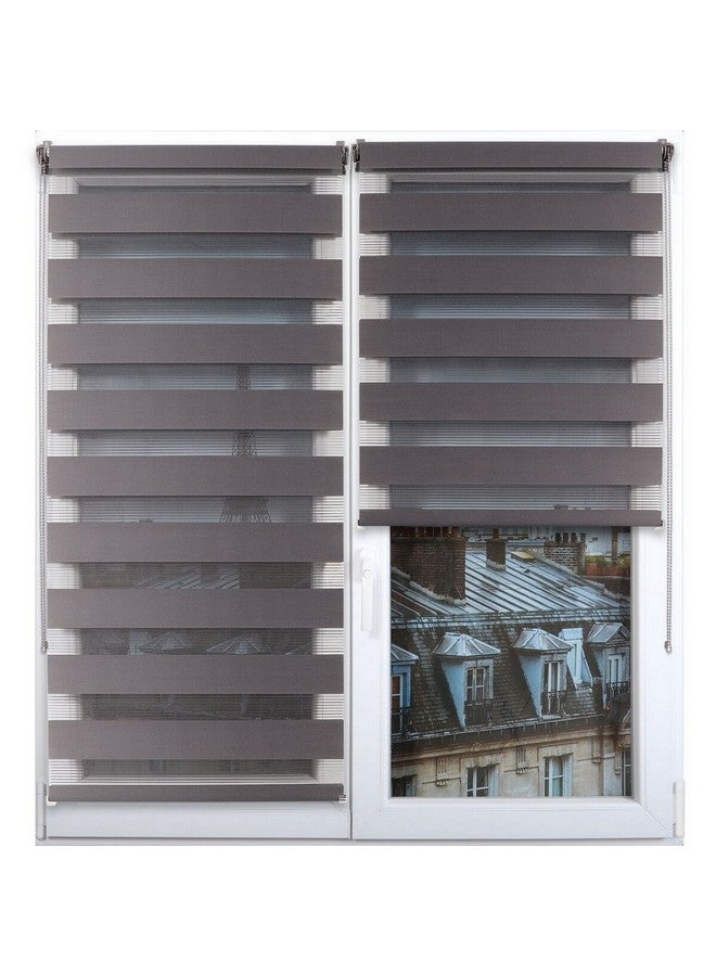 LUANCE Zebra Day-Night Roller Blinds Dark Grey 120 x 180 cm 3502120180938 - Image 2