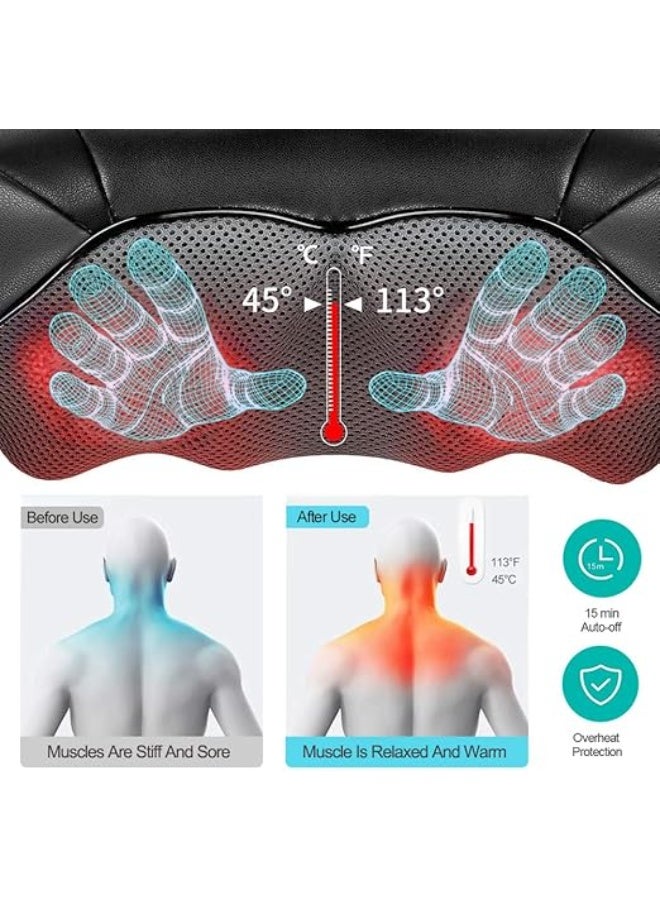Electric Shiatsu Neck and Back Massager with Soothing Heat – Advanced 5D Deep Tissue Kneading – Professional Shoulder, Leg & Foot Massage for Muscle Pain Relief – Premium Wellness Gift - Image 5