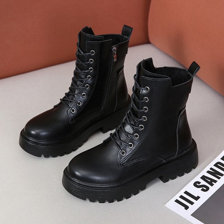 Martin Boots Women Breathable Tooling Boots Small Thin Single Boots Ins Trendy - Image 3