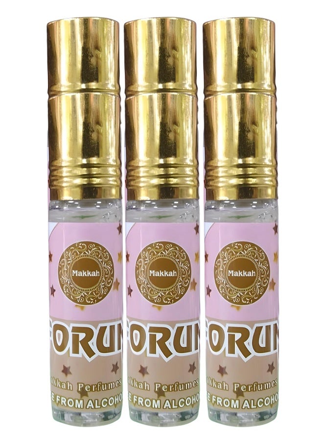 Perfumes 6 Pieces Makkah Forum Perfume Oil 12ml - Image 1