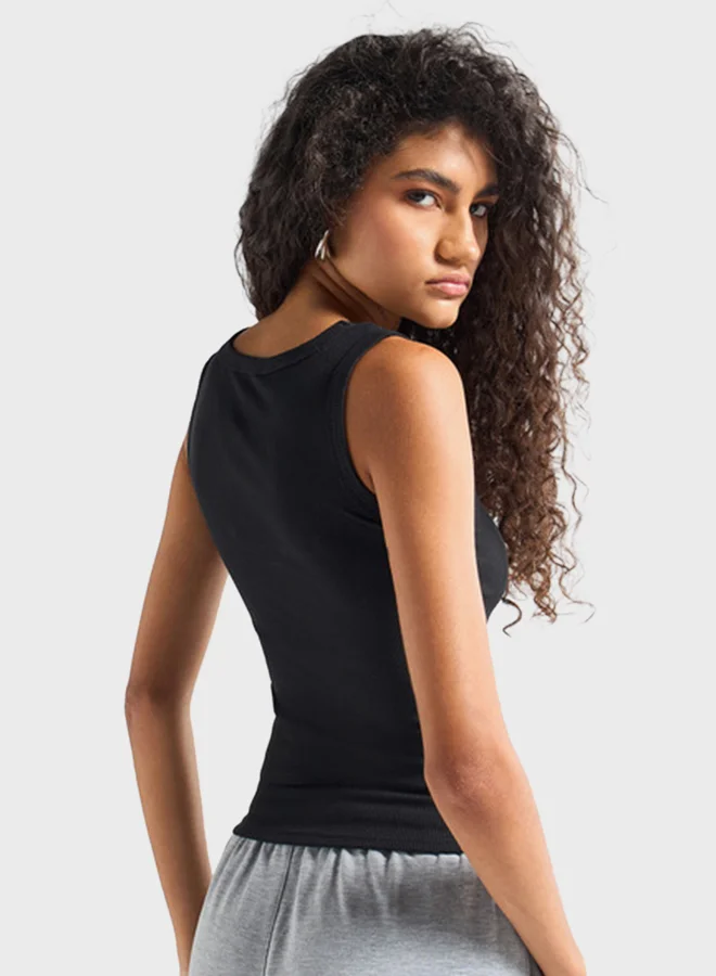 FAV Crew Neck Ribbed Tank Top