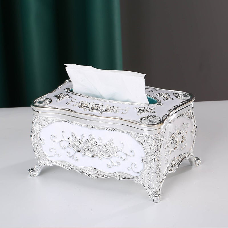 Light Luxury Tissue Box Household Living Room Coffee Table Tissue Box High-End Creative Net Red Toilet Toilet Hand Towel Holder - Image 5