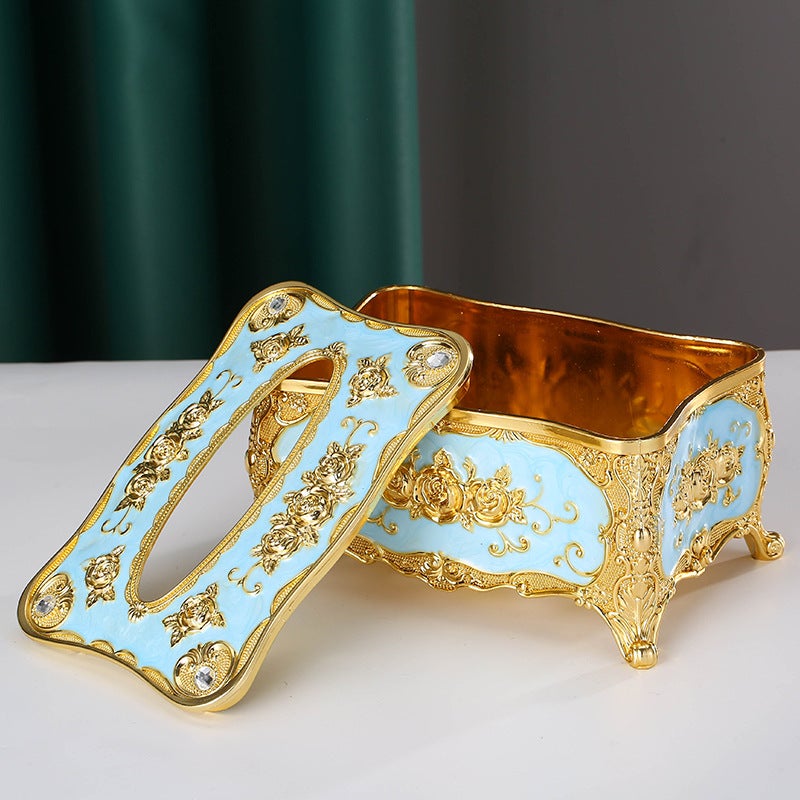 Light Luxury Tissue Box Household Living Room Coffee Table Tissue Box High-End Creative Net Red Toilet Toilet Hand Towel Holder - Image 4