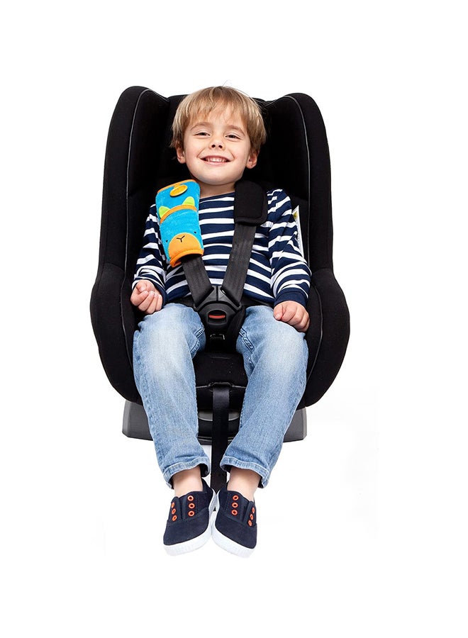 Trunki SnooziHedz Dudley Dino Green Seat Belt Pad for Children, Comfortable Seatbelt Cushion Cover for Cars, Prams and Travel - Image 4