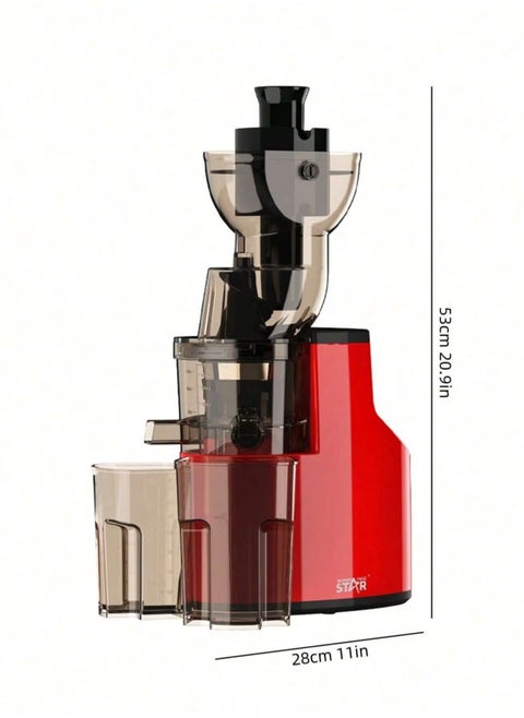 3-in-1 Cold Press Juicer Machine, Stainless Steel Multi-Function Slow Juice Extractor for Fruits & Vegetables, Orange Juice Maker for Home, Office, Cafe, Restaurant