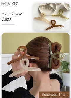 roaiss 67 Pcs Hair Accessories for Women Girls, Hair Claw Clips of Different Sizes and Soft Elastic Hair Ties and Matte Hair Clips for Thick or Thin Hair, Multicolor  - Image 5