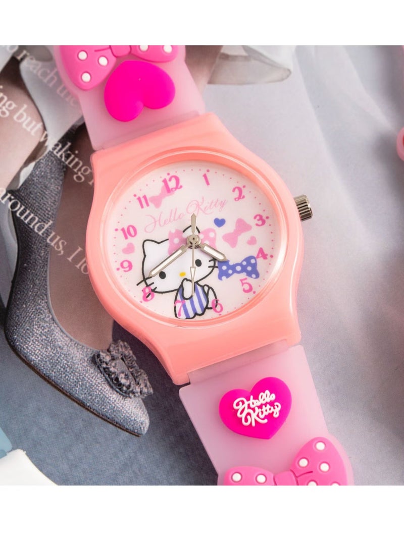 هالو كيتي Hello Kitty Cartoon Digital Watch  - Image 3