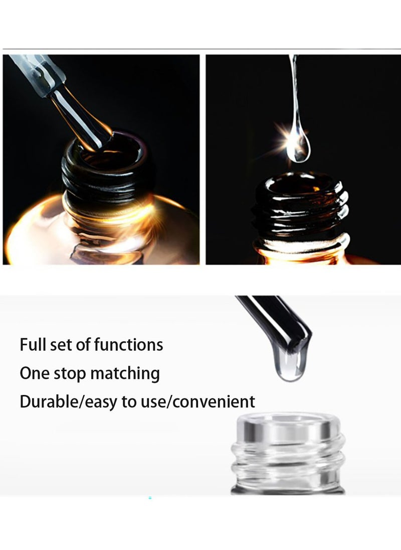 Miss Gooey - Nail Polish Top Coat Clear High Gloss Shiny Long Lasting Stain Resistant Vegan No Chips Ahead,UV/LED Gel, Nature Ultra Strong & Longwear Fast Drying Professional For Home DIY And Nail Salon 15ml - Image 1