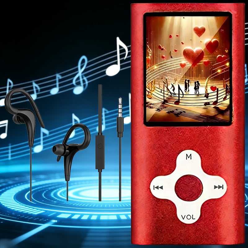 Red 18 Inch LED Screen MP3 Player Music Video With Headphones - Image 5