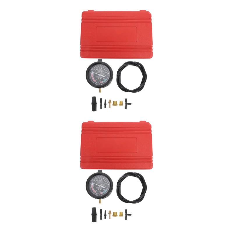 2 Sets Vacuum Pressure Gauge Car Maintenance Instrument Repairing Vacuum Gauge - Image 1