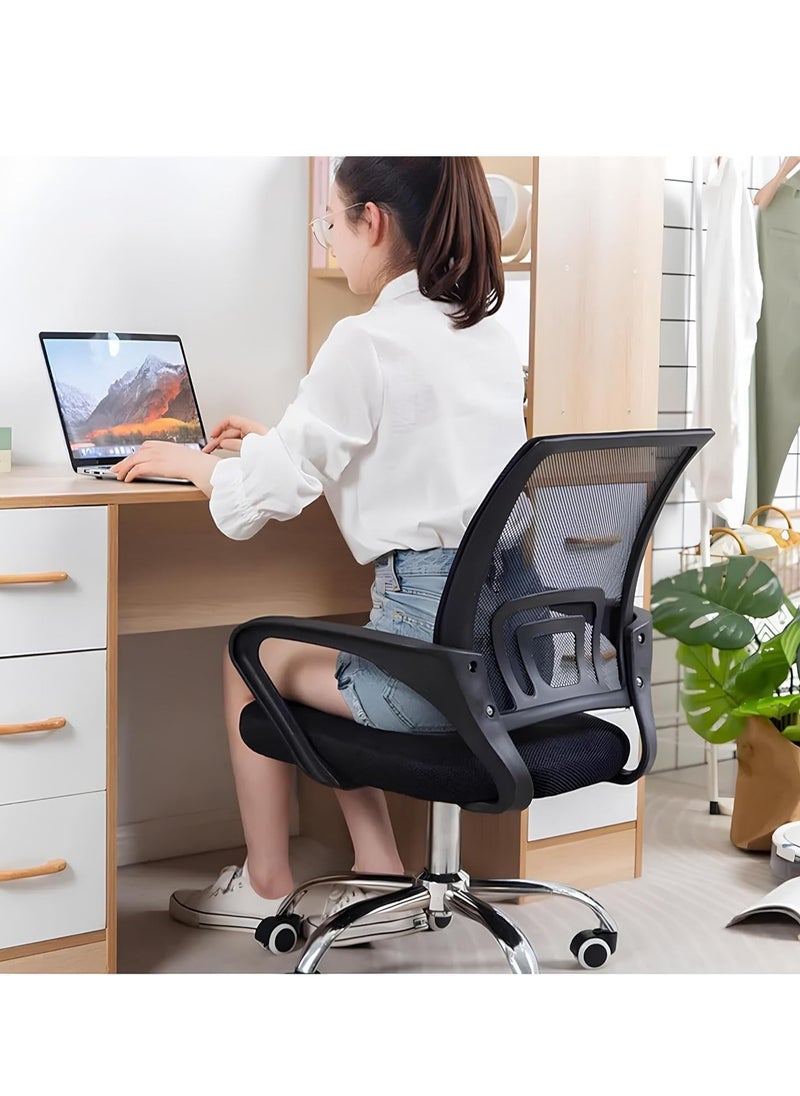 Ergonomic Office Chair Computer Chair Adjustable and Comfortable Rotating Chair with Lumbar Support, Suitable for Home Desks