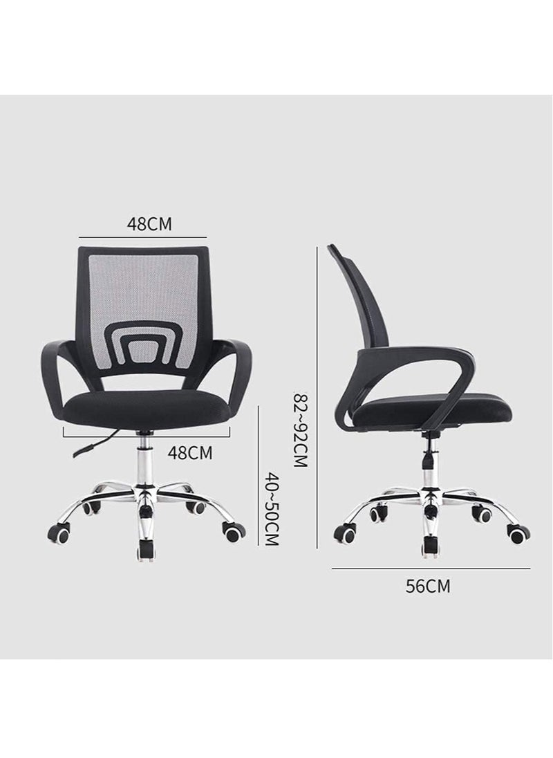 Ergonomic Office Chair Computer Chair Adjustable and Comfortable Rotating Chair with Lumbar Support, Suitable for Home Desks