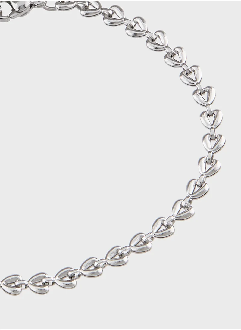 Staurtz Linked Heart Bracelet