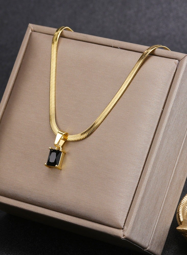 Kenzs 18KGold South American Gemstone Necklace