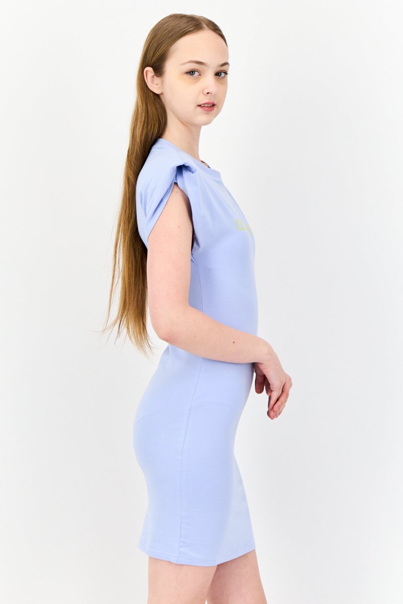adidas Originals Women Sportswear Fit Short Sleeves Outdoor Dress, Lavender - Image 4