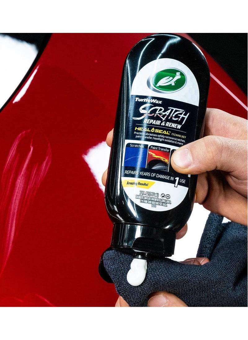 TurtleWax Scratch Repair And Renew Formula Against Scratches, Swirls, Paint Transfer Water Spots Of Car Surfaces 207Ml  - Image 2
