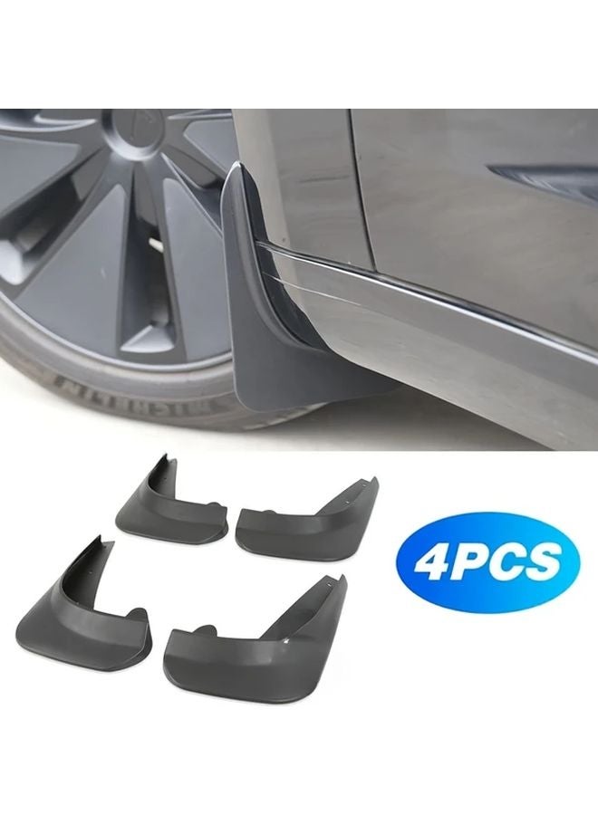 4 قطع سيارات أكريليك سدادات الطين الأمامية الخلفية الحماية طوال الطقس متينة وسهلة التركيب - Image 1