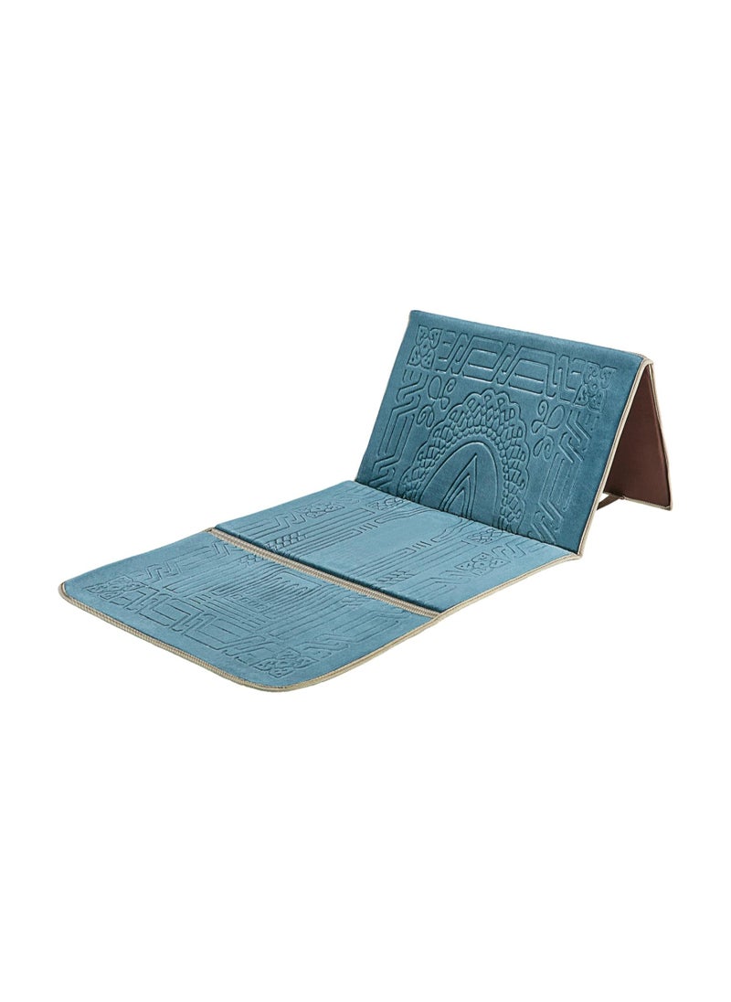 Generic Premium Soft Sajadah with Back Support - Padded Prayer Rug for Ultimate Comfort - Portable Travel Mat with Carrying Pocket - Plush & Foam Praying Carpet - Thick and Luxurious Prayer Mat  - Image 2