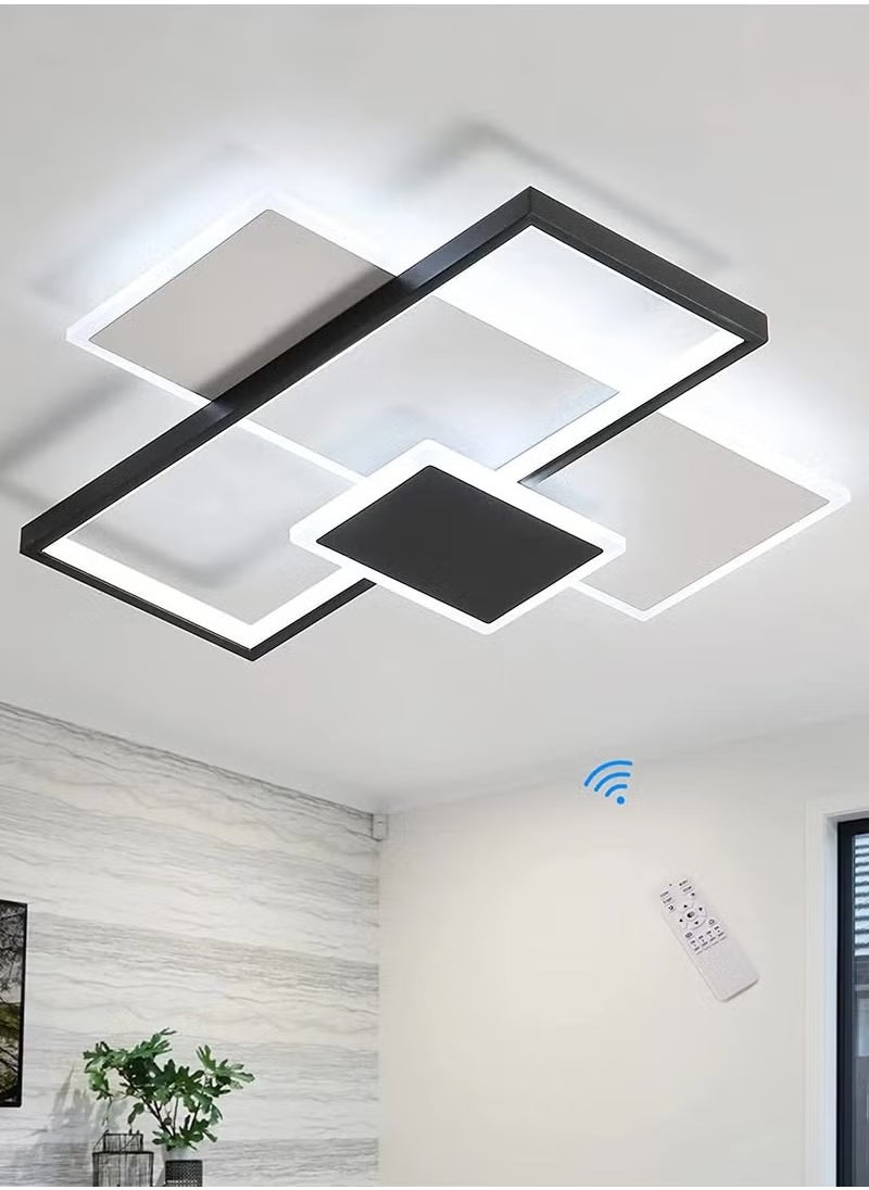 Modern LED Ceiling Light, 2700K-6500K Dimmable LED Ceiling Light with Remote Control  - Image 1