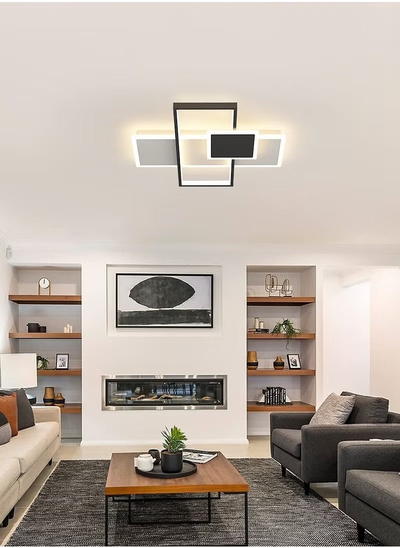 Modern LED Ceiling Light, 2700K-6500K Dimmable LED Ceiling Light with Remote Control  - Image 4