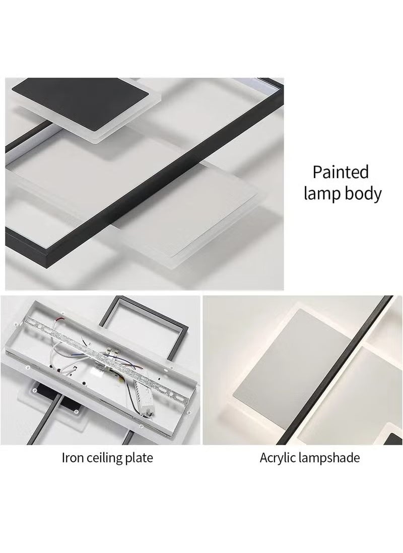Modern LED Ceiling Light, 2700K-6500K Dimmable LED Ceiling Light with Remote Control