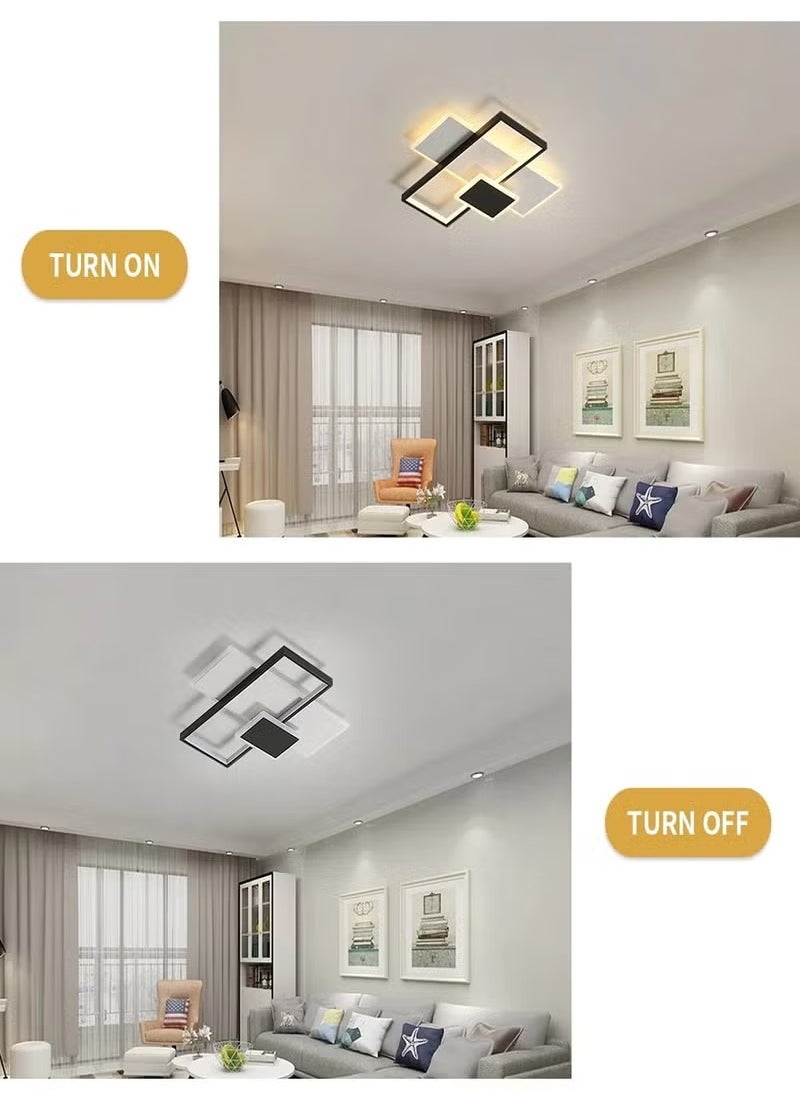 Modern LED Ceiling Light, 2700K-6500K Dimmable LED Ceiling Light with Remote Control