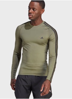 Techfit 3-Stripes Training Long-Sleeve Top