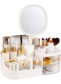 Practical Multifunctional Makeup Organizer with Drawers and Dust Protection, Perfect for Dressing Tables, Bathrooms, and Living Rooms
