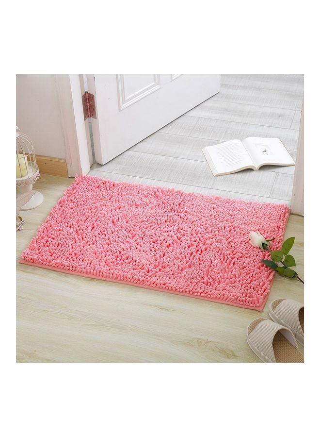 NIBEMINENT Non Slip Shaggy Soft Water Absorption Carpet Mat Pink 61 x 8 23cm - Image 1