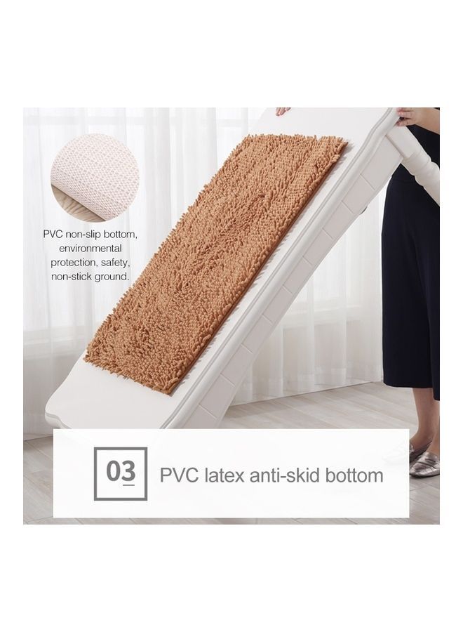 NIBEMINENT Non Slip Shaggy Soft Water Absorption Carpet Mat Pink 61 x 8 23cm - Image 4