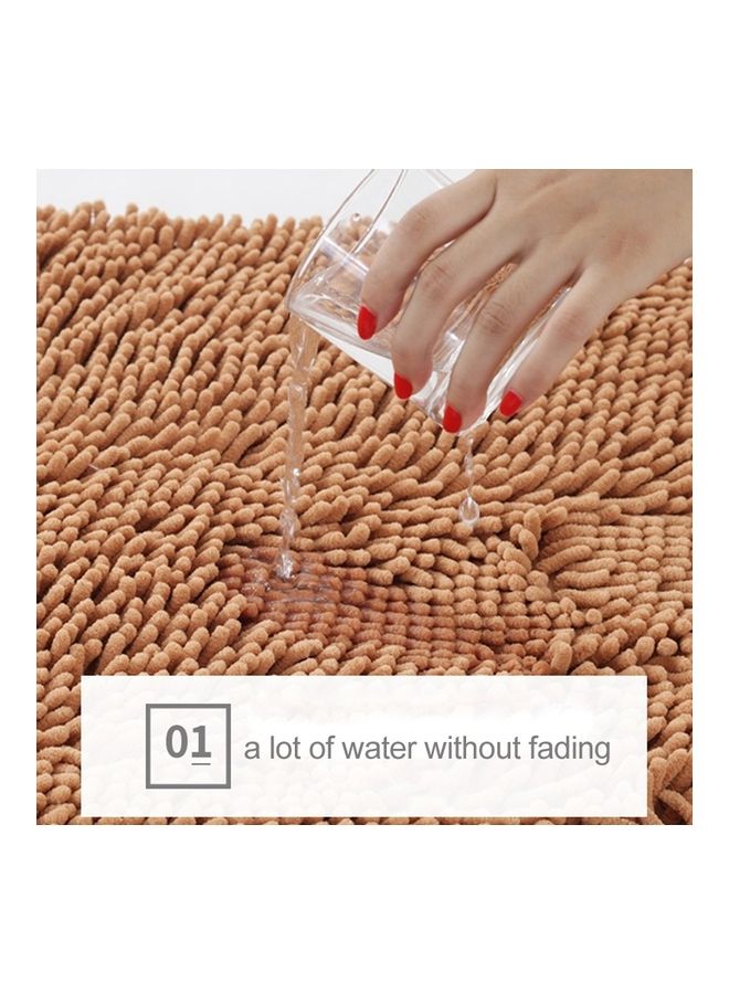 NIBEMINENT Non Slip Shaggy Soft Water Absorption Carpet Mat Pink 61 x 8 23cm - Image 2