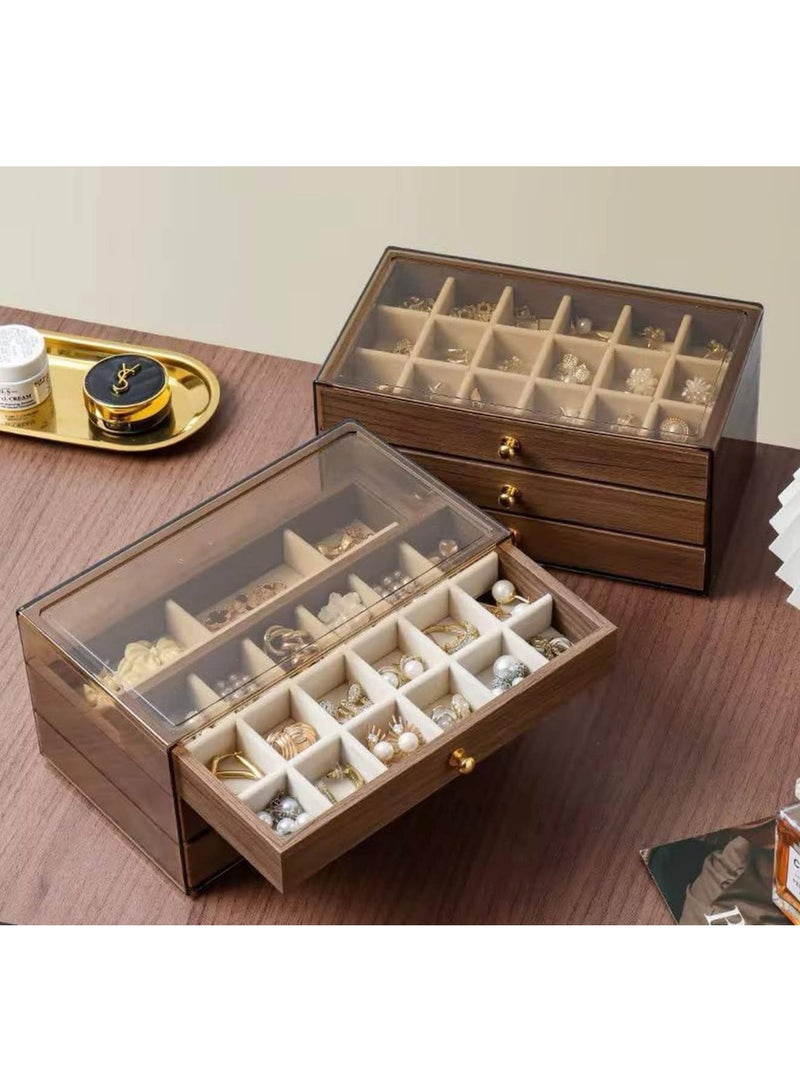 Wooden jewelry and accessories organizer box - Image 1