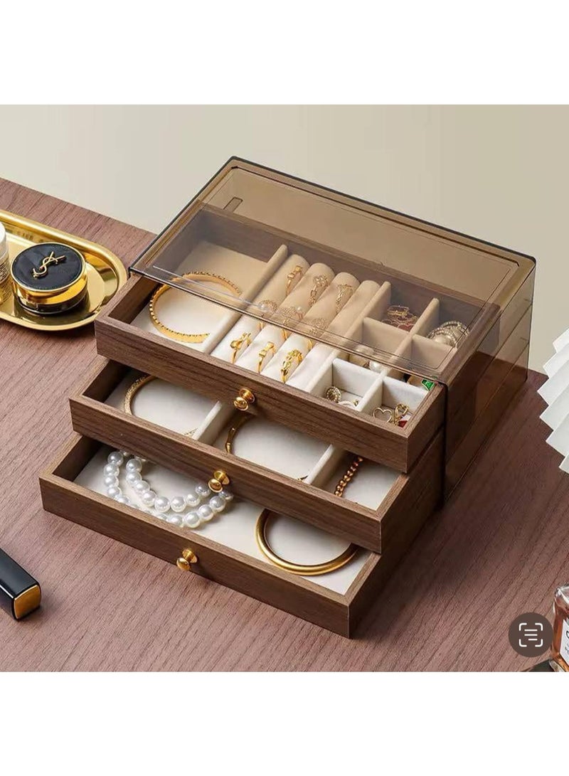 Wooden jewelry and accessories organizer box - Image 4